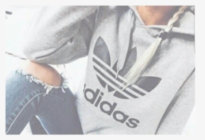Grey Adidas Hoodie Outfit, HD Png Download, Transparent PNG