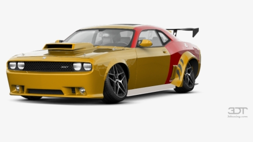 3d Tuning Dodge Challenger Rear, HD Png Download, Transparent PNG