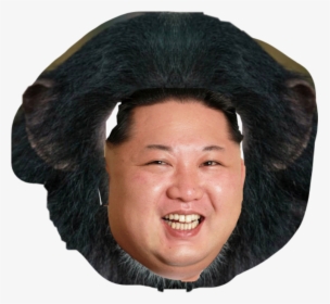 #freetoedit Kim Jung Monkey Face Un why Na Got Nuked p3 - Kim Jong Un A Monarch, HD Png Download, Transparent PNG
