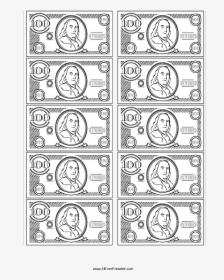 Fake Money Templates - Classroom Fake Money Printable, HD Png Download, Transparent PNG