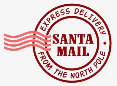 North Pole Stamp Png File - North Pole Express Mail, Transparent Png, Transparent PNG