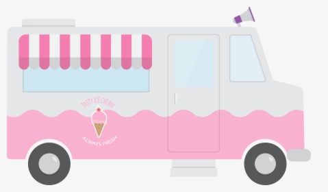 Land Vector Ice Cream - Food Truck, HD Png Download, Transparent PNG