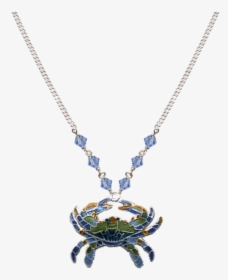 Blue Crab Small Necklace - Pendant, HD Png Download, Transparent PNG