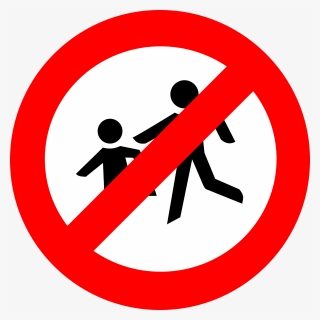 Zeichen No Children - No Walking Road Sign, HD Png Download, Transparent PNG