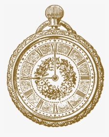 Old Ornate Clock Sepia Tone - Portable Network Graphics, HD Png Download, Transparent PNG