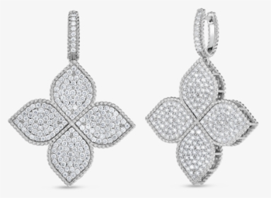 Roberto Coin White Gold Diamond Drop Earrings, HD Png Download, Transparent PNG