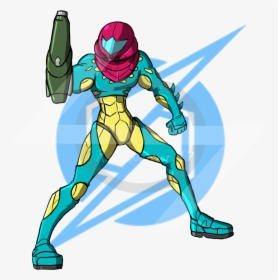 Samus In The Fusion Power Suit metroid © Nintendo  - Cartoon, HD Png Download, Transparent PNG