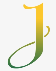 Letter J Clip Art - Letras Verde E Amarelo, HD Png Download, Transparent PNG