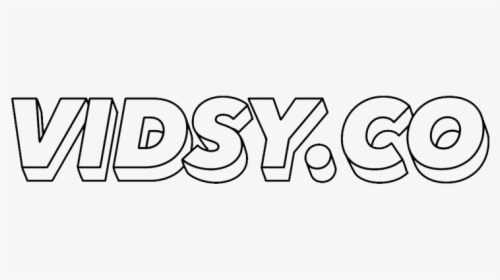 Vidsy Logo Var 3d Blackline - Calligraphy, HD Png Download, Transparent PNG