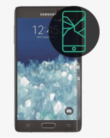 When The Glass On Your Galaxy Note Edge Active Cracks - Sam Sung Galaxy Note Edge, HD Png Download, Transparent PNG