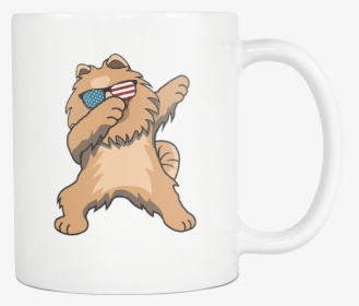 Dabbing Pomeranian Dog America Flag - Grizzly Bear, HD Png Download, Transparent PNG