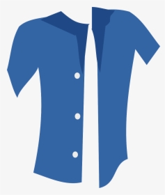 Blue Button Shirt Clipart, HD Png Download, Transparent PNG