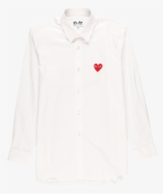 Comme Des Garçons Play Button Down Shirt - Polo Shirt, HD Png Download, Transparent PNG