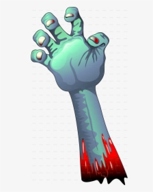 Zombie Arm Png - Cartoon Zombie Hand Transparent, Png Download, Transparent PNG