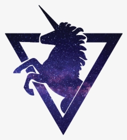 Unicorn Triangle Galaxy - Transparent Galaxy Unicorn Logo, HD Png Download, Transparent PNG