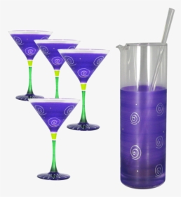 Peruvian Splendor Purple Martini Bundle - Martini Glass, HD Png Download, Transparent PNG