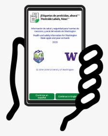 Hand Icon Holding Mobile Phone With Pesticide Safety - Mobile Device, HD Png Download, Transparent PNG