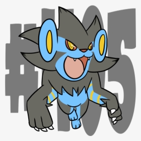 405 Luxray - Cartoon, HD Png Download, Transparent PNG