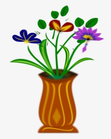 How To Set Use Flores Clipart - 盆栽 卡通, HD Png Download, Transparent PNG