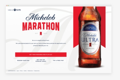 Michelob Ultra Spotify, HD Png Download, Transparent PNG