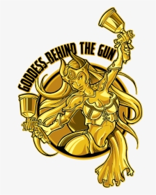 Image Of Goddess Behind The Gun Slap Set - Illustration, HD Png Download, Transparent PNG