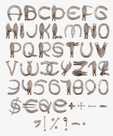 Horse Western Typeface - Horseshoe Font, HD Png Download, Transparent PNG
