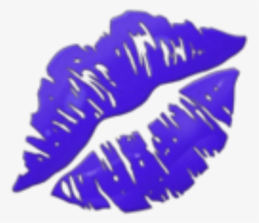 #freetoedit #darkpurple #lipstick #emoji #purple #kiss - Kiss Lips Emoji Transparent, HD Png Download, Transparent PNG