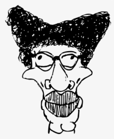 Vector Caricature Of A Man With Big Lips - Gambar Karikatur Mulut Besar, HD Png Download, Transparent PNG