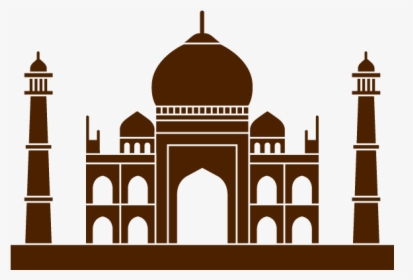 Palace Clipart Aladdin Castle - Taj Mahal Clipart Black And White, HD Png Download, Transparent PNG