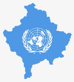 Flag Map Of Kosovo - United Nations, HD Png Download, Transparent PNG