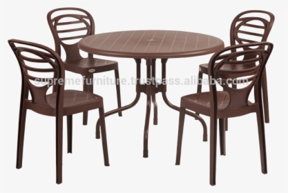 Blow Mold Furniture Outdoor And Garden White Plastic - Chair, HD Png Download, Transparent PNG