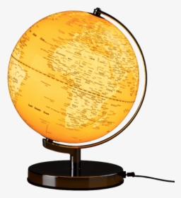 Yellow Illuminated World Globe Light - Wild And Wolf Globe, HD Png Download, Transparent PNG
