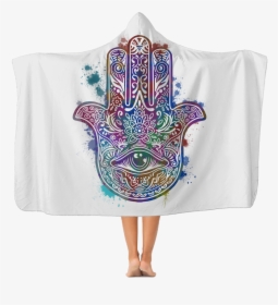 Hamsa Hand ﻿classic Adult Hooded Blanket Apparel Michael - Betty Boop Hooded Fleece Throw, HD Png Download, Transparent PNG