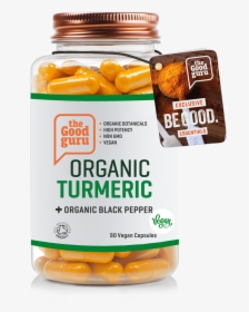 Organic Turmeric Black Pepper - Good Guru Organic Turmeric, HD Png Download, Transparent PNG