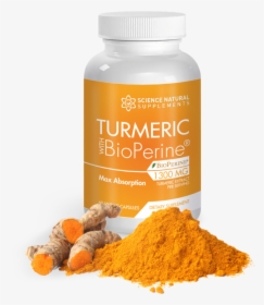 Turmeric Plant With Powder, HD Png Download, Transparent PNG