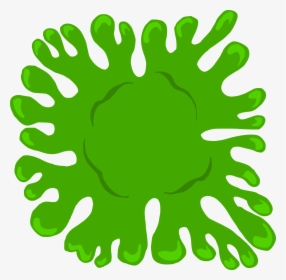 6 Cartoon Green Slime Blots Vector 1 - Circle, HD Png Download, Transparent PNG