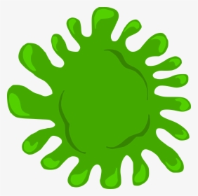 6 Cartoon Green Slime Blots Vector 3 - Circle, HD Png Download, Transparent PNG