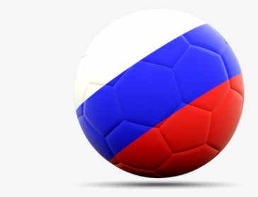 Russia Flag Football Icon - Russian Flag Soccer Ball, HD Png Download, Transparent PNG
