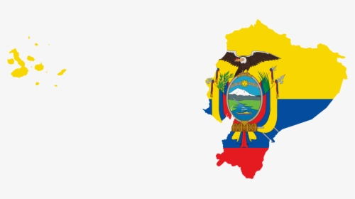 Flag Map Of Ecuador With Galapagos Islands, HD Png Download, Transparent PNG