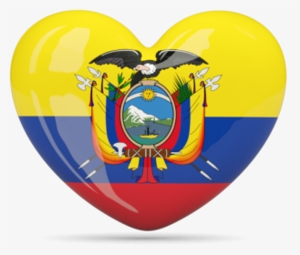 Download Flag Icon Of Ecuador At Png Format - Ecuador Flag In A Heart, Transparent Png, Transparent PNG