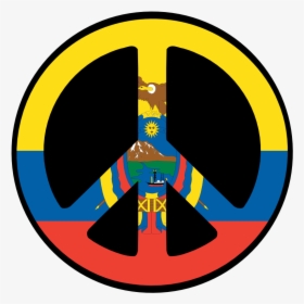 Ecuador Peace Symbol Flag 4 Scallywag Peacesymbol - Ecuador Symbols, HD Png Download, Transparent PNG