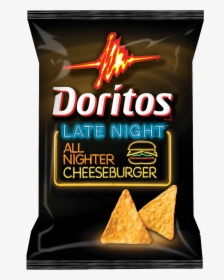 20 Doritos - Late Night Cheeseburger Doritos, HD Png Download, Transparent PNG