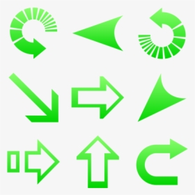 Classic Arrows Icon In Style Simple Ios Neon Green, HD Png Download, Transparent PNG