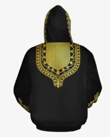 Gold Pattern Dashiki All-over Hoodie   Class - Hoodie, HD Png Download, Transparent PNG