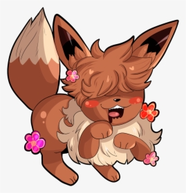 Shaggy Haired Eevee - Cartoon, HD Png Download, Transparent PNG