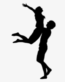 #couple #joy #dance - Ballerina Dance Couple Silhouette, HD Png Download, Transparent PNG