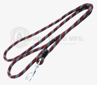 3/8 Maroon W/ Teal & White Tracer Rope Leash - Wire, HD Png Download, Transparent PNG