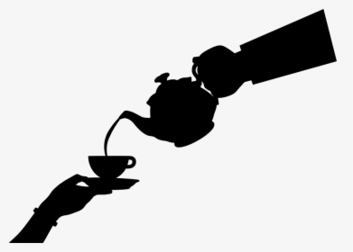 Teapot, Tea, Pouring, Silhouette, Hand, Hot, Boiling - Pouring Tea Png, Transparent Png, Transparent PNG