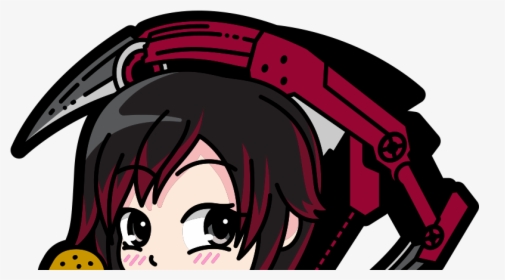 Rwby Ruby Window Peeker Decal - Decal, HD Png Download, Transparent PNG