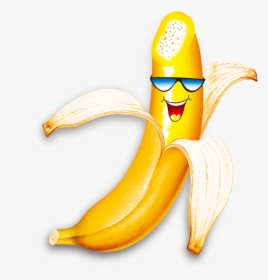 Banana Cartoon Png Free Photo Clipart - Transparent Background Banana Cartoon, Png Download, Transparent PNG